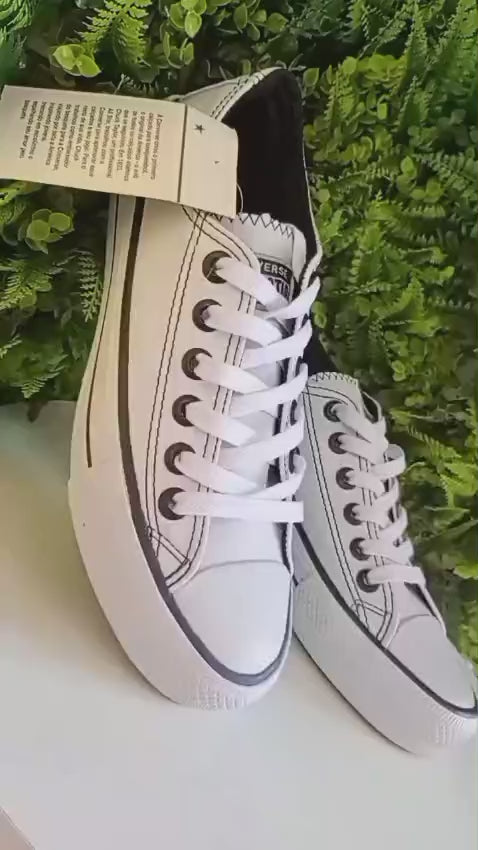 All Star - Branco de Couro Sintético