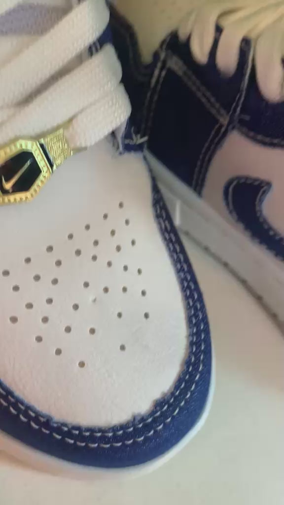 Tênis Nike Air Jordan - Cano Alto - Jeans